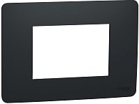 Рамка горизонтальная Schneider Electric Unica Modular 1-м. 3 мод. антрацит